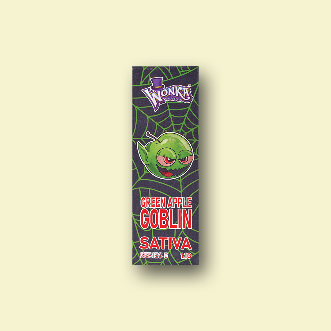 Green apple flavour THC vape pen