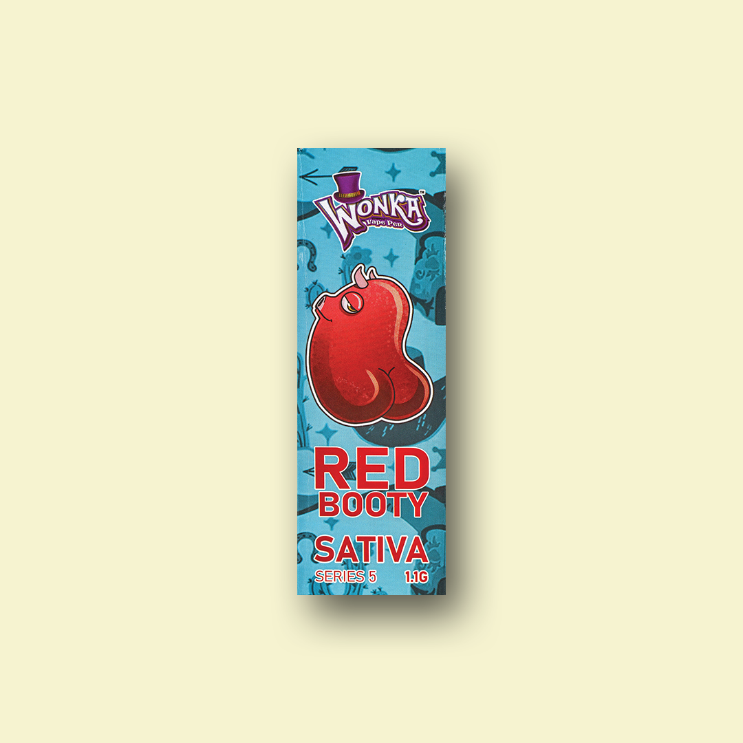 red booty flavour THC vape pen